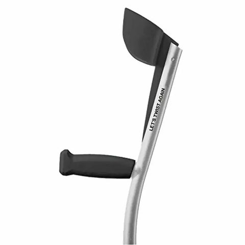 Lets Twist Again Crutches - Silver/Black - Pair