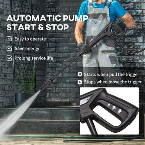 DURHAND Portable Power Washer 1800W, 150 Bar, 510 L/h for Garden, Car, Furniture