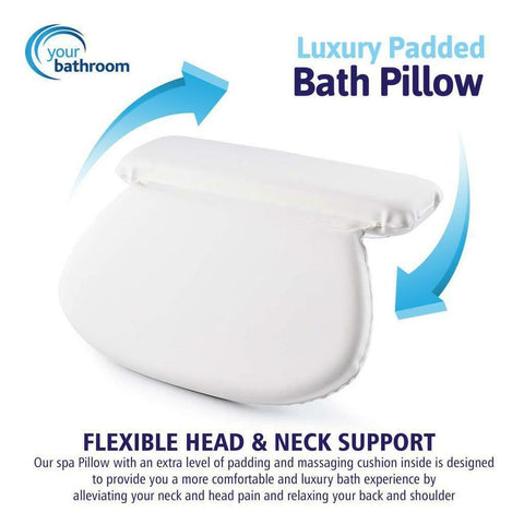 Ultimate Comfort Waterproof Bath Pillow - Non-Slip Luxury for a Relaxing Spa Experience - Premium  from YOUR BATHROOM - Just £15.95! Shop now at Senior Living Aids